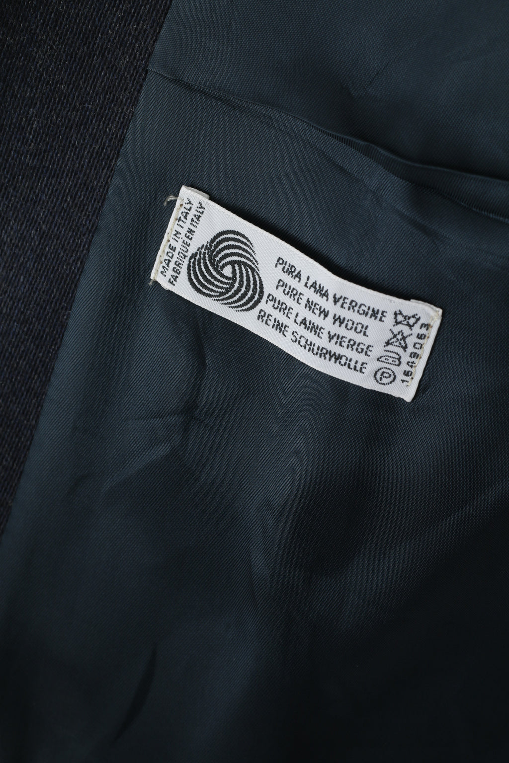 Giacca classica in lana italiana con bottoni dorati blu scuro da donna di prima classe Oxford 10 44 M