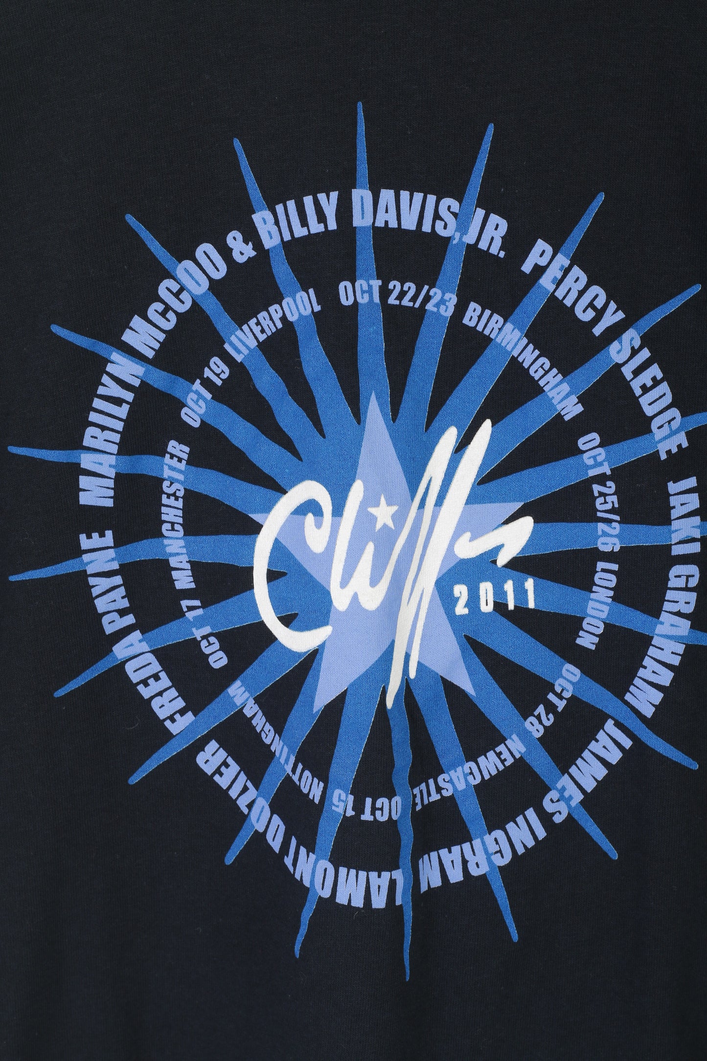 Gildan Men M Shirt Navy Cotton Graphic Soulicious Cliff Richard 2011 Top