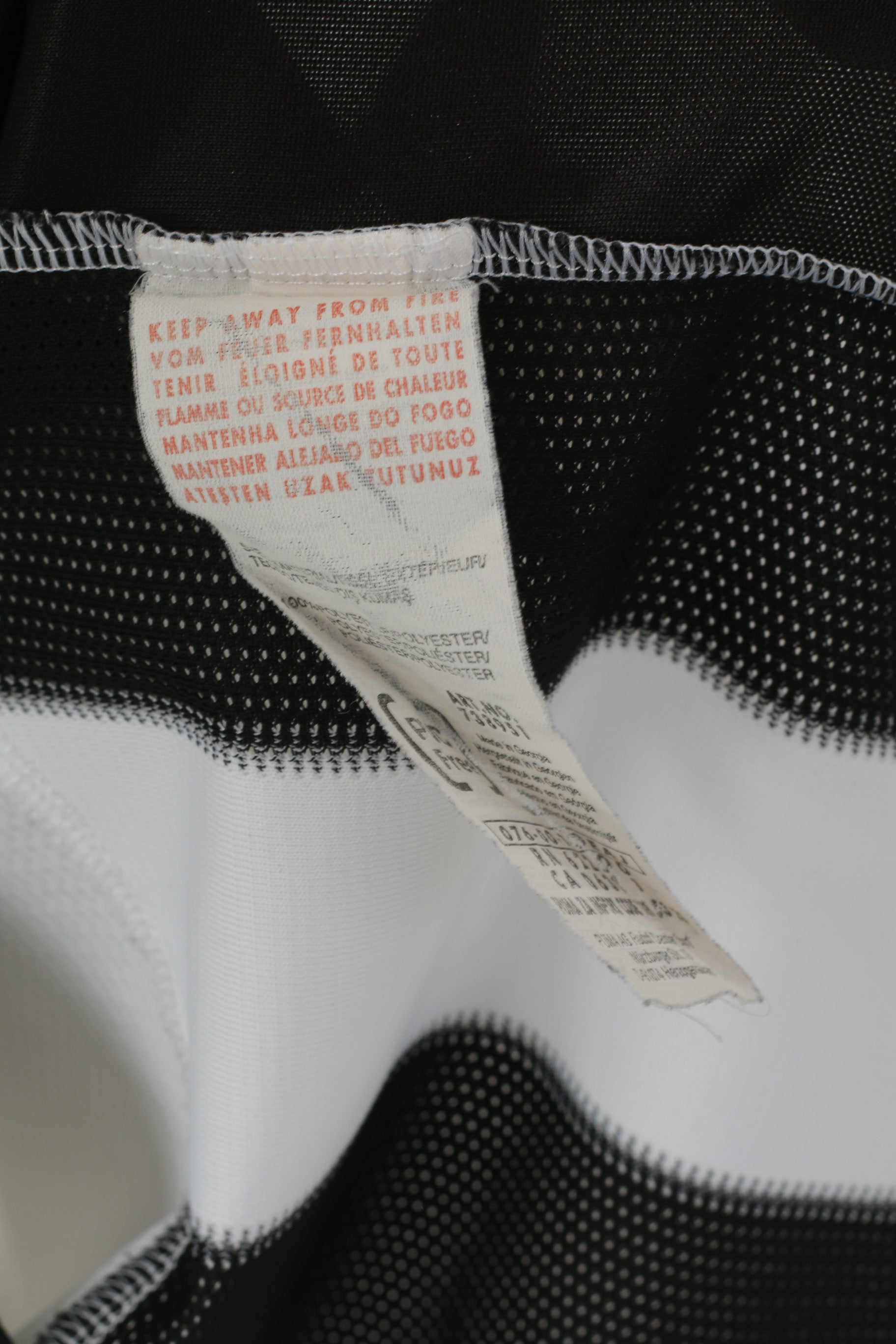 Maglia Puma Newcastle United da uomo M Maglia nera bianca a righe Football Club