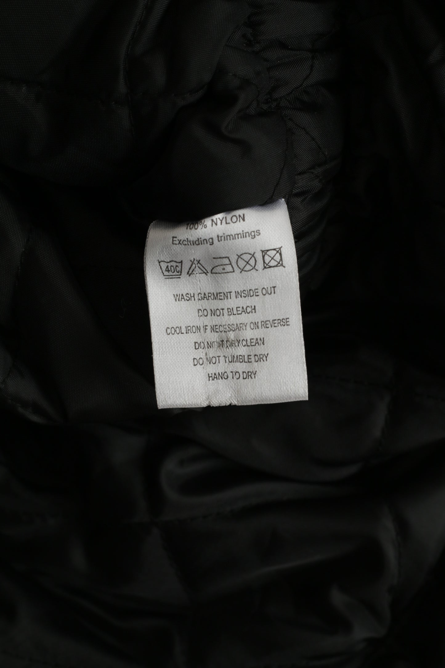 Alpha Industries Women M Jacket Black Biker Nylon Waterproof Padded Hidden Hood Top