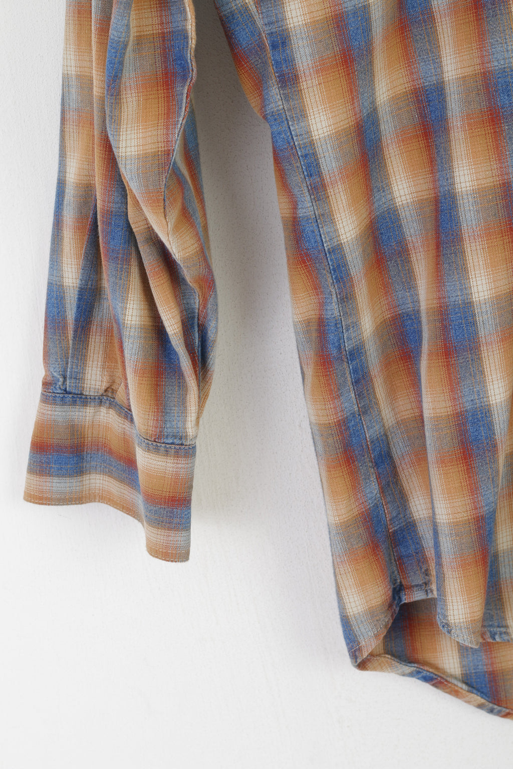 Peak Performance Women M Casual Shirt Marron Délavé Check Cotton Outdoor Top