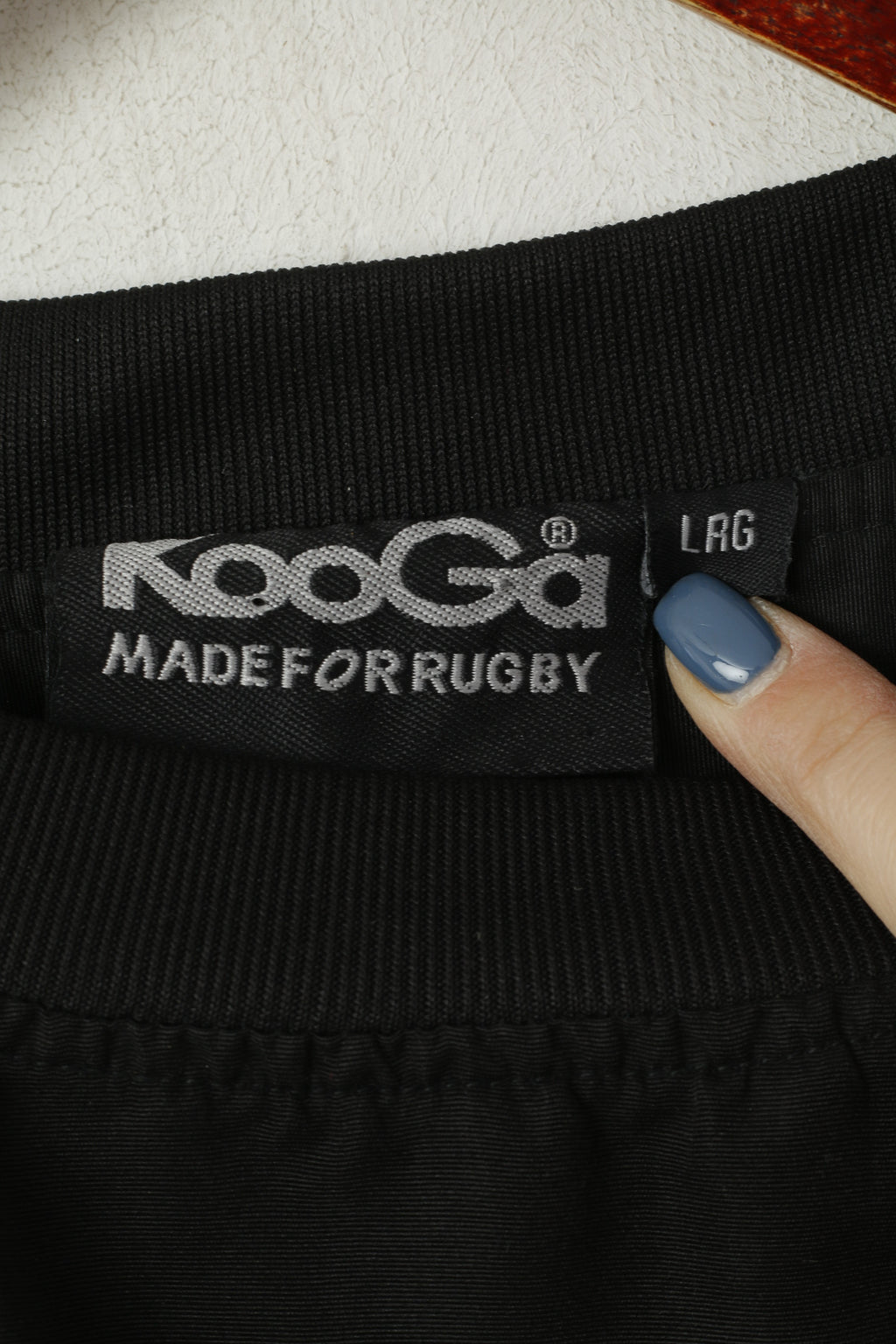 KooGa Hommes L Veste Pull Noir Old Rutlishians ORRFC Mighty Ruts 2011 RFU Louis Top