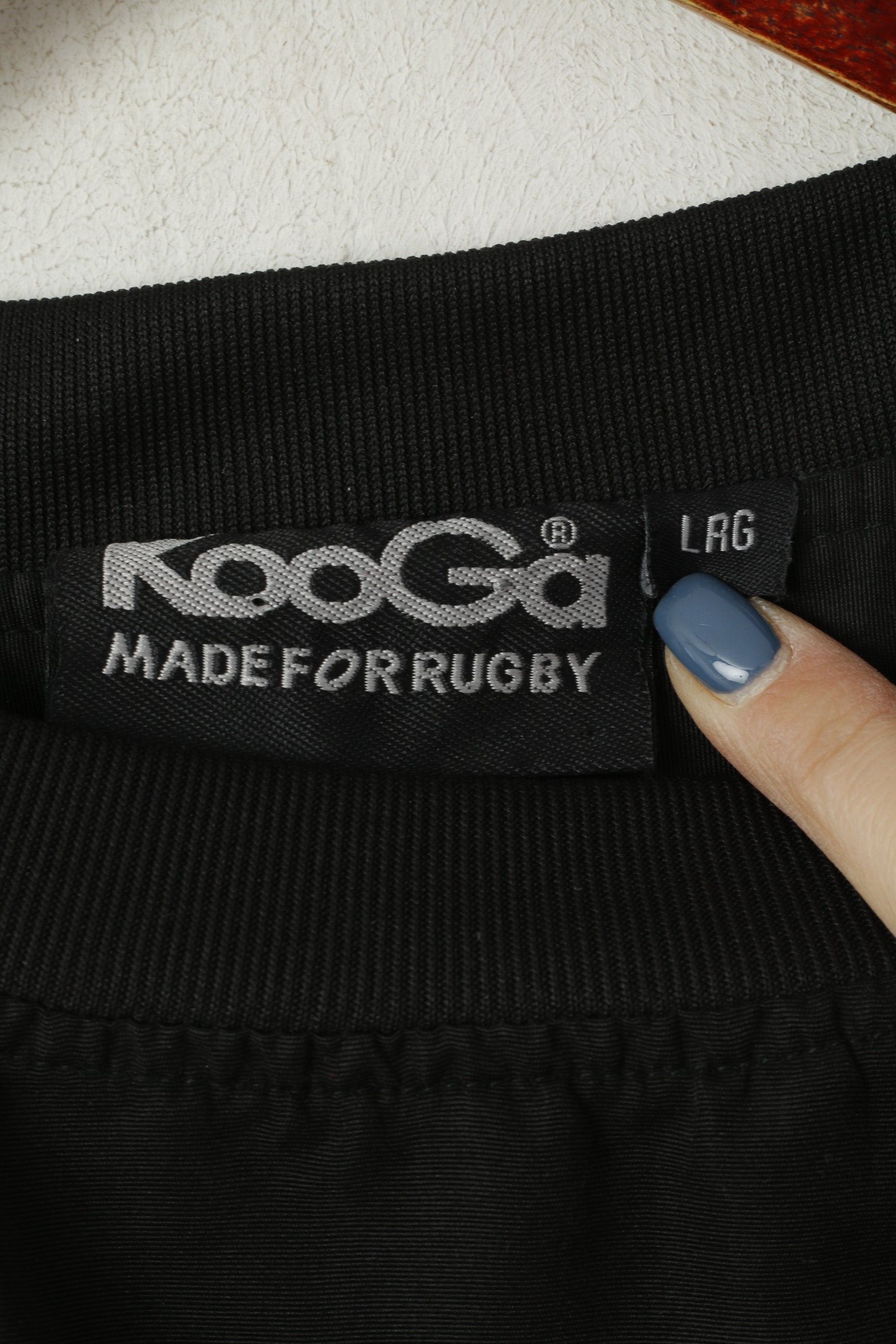 KooGa Hommes L Veste Pull Noir Old Rutlishians ORRFC Mighty Ruts 2011 RFU Louis Top