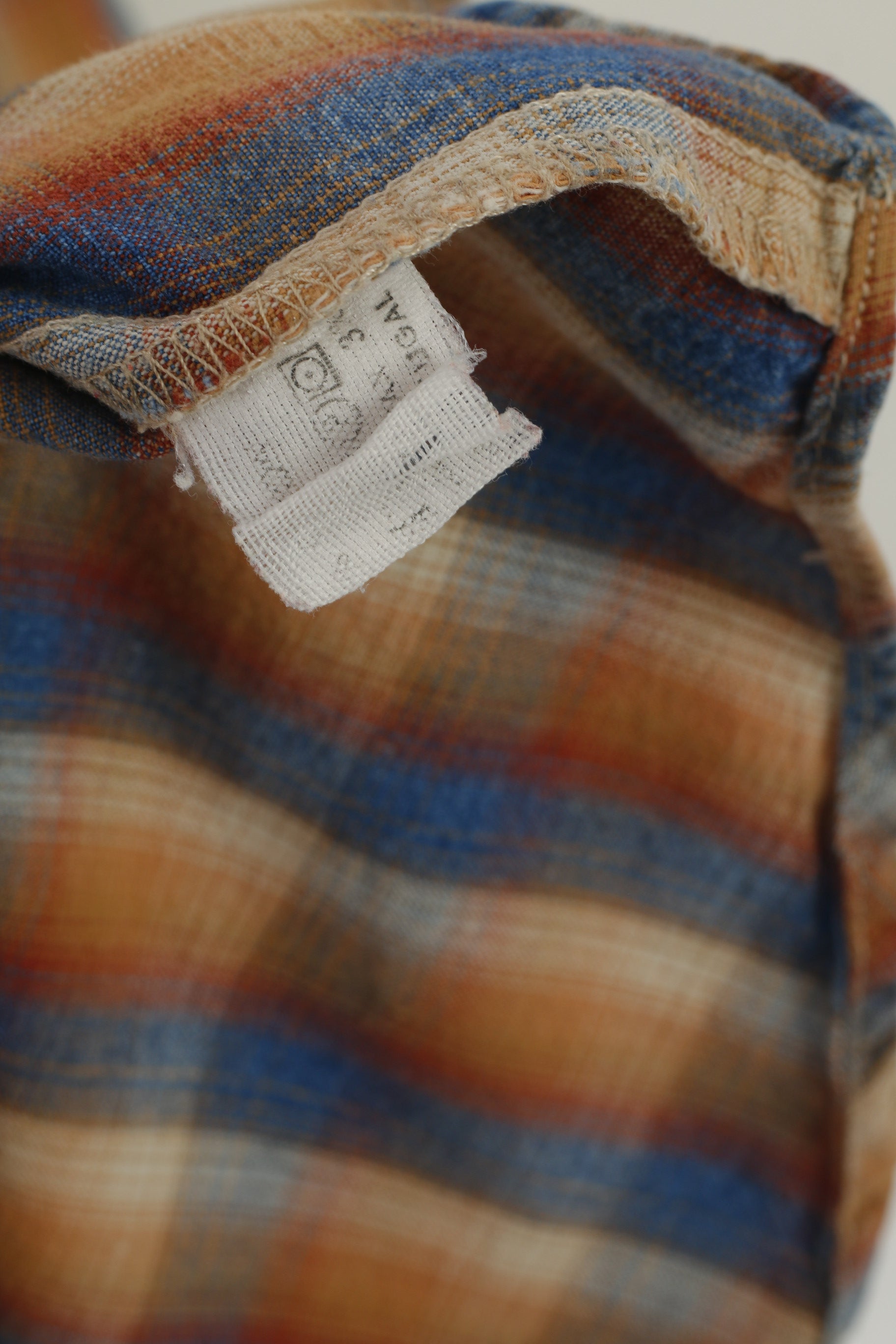 Peak Performance Women M Casual Shirt Brown Faded Check Cotton Outdoor Top