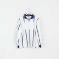 PROSTAR Team Spirit Men XL Polo Shirt White Football Long Sleeve Retro Top