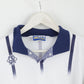 PROSTAR Team Spirit Men XL Polo Shirt White Football Long Sleeve Retro Top