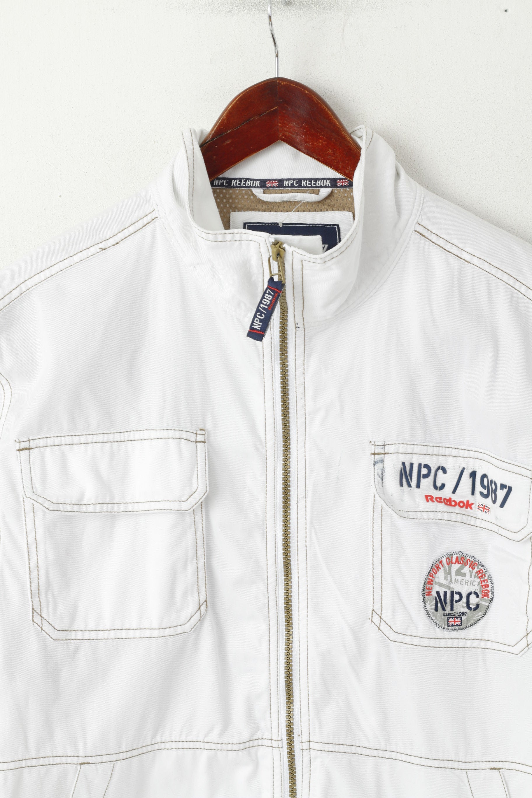 Reebok classic 2024 jacket white