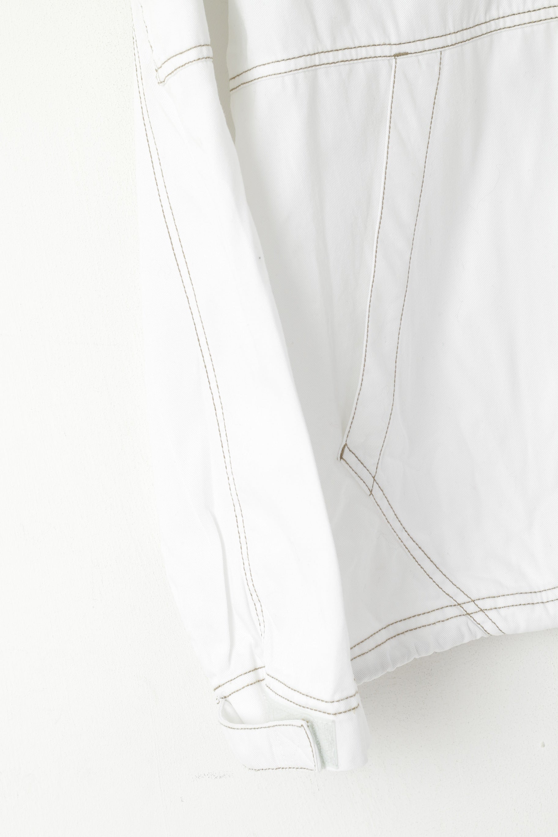 Reebok Hommes M Veste Blanc Coton NPC Newport Classique Zip Up Léger Vintage Top