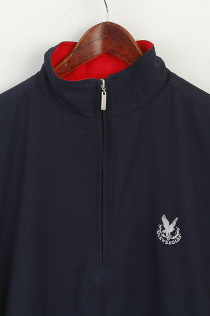 Lyle & Scott Tour Men L Jacket Navy Bomber Windbreaker Golf Short Sleeve Activewear Top