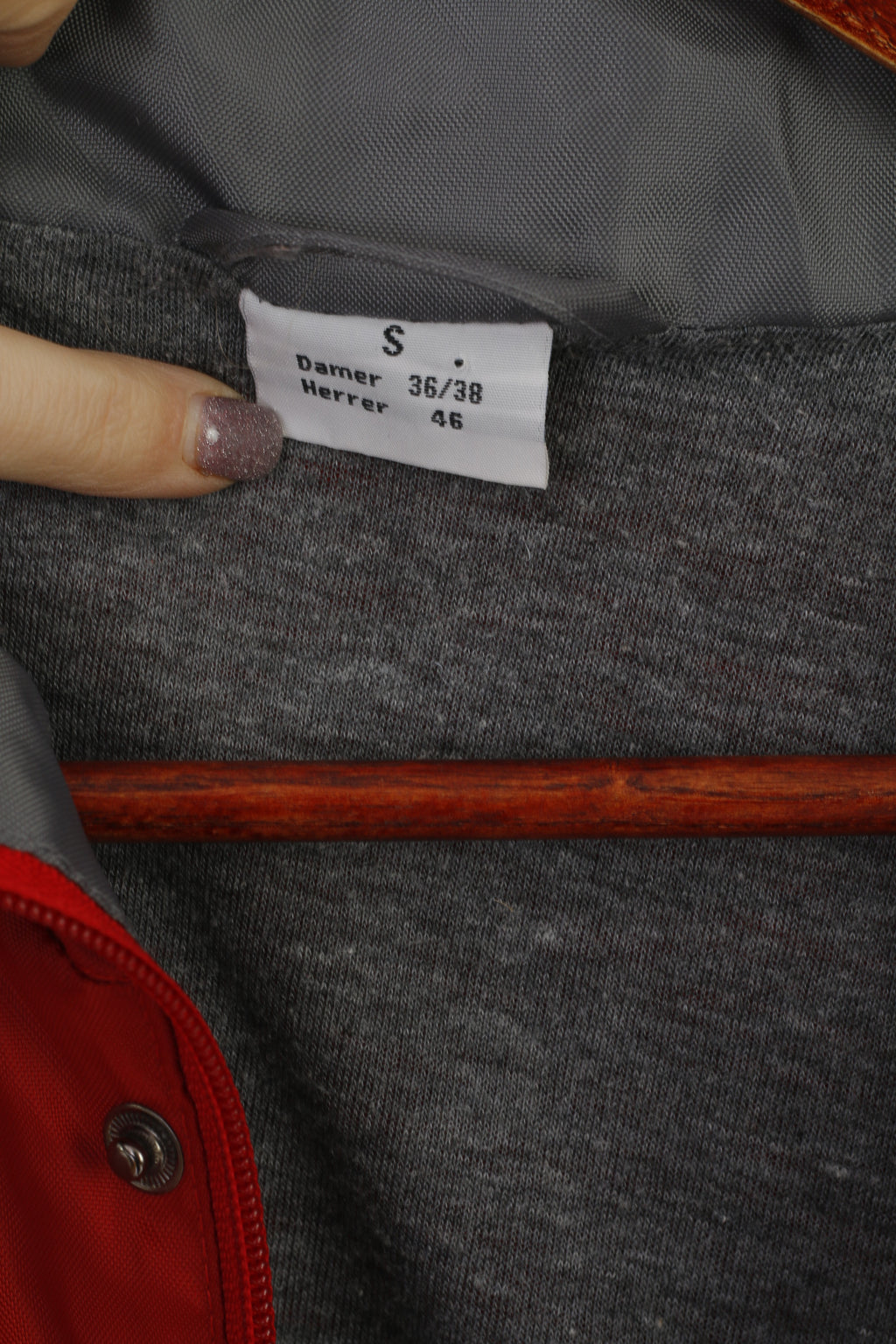 Shamp Men S Jacket Red Nylon Waterproof Vintage Full Zipper Hidden Hood Unisex Top