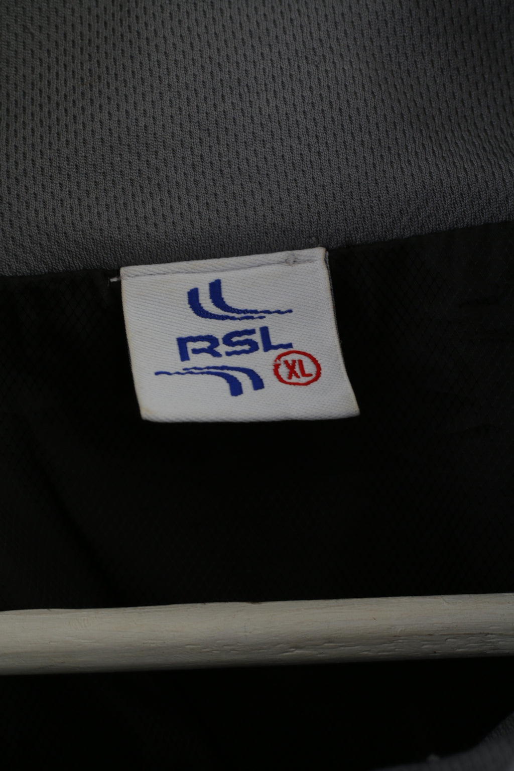 RSL Mens XL Jacket Black Lightweight Full Zipper Active Sportswear Top