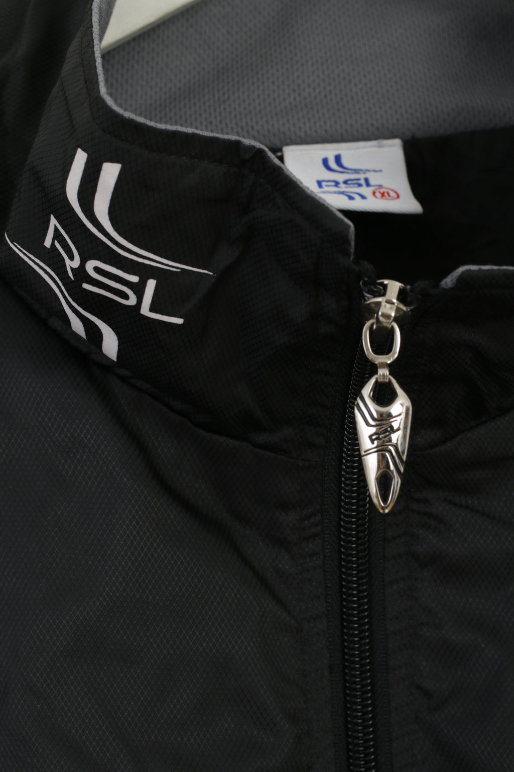 RSL Mens XL Jacket Black Lightweight Full Zipper Active Sportswear Top