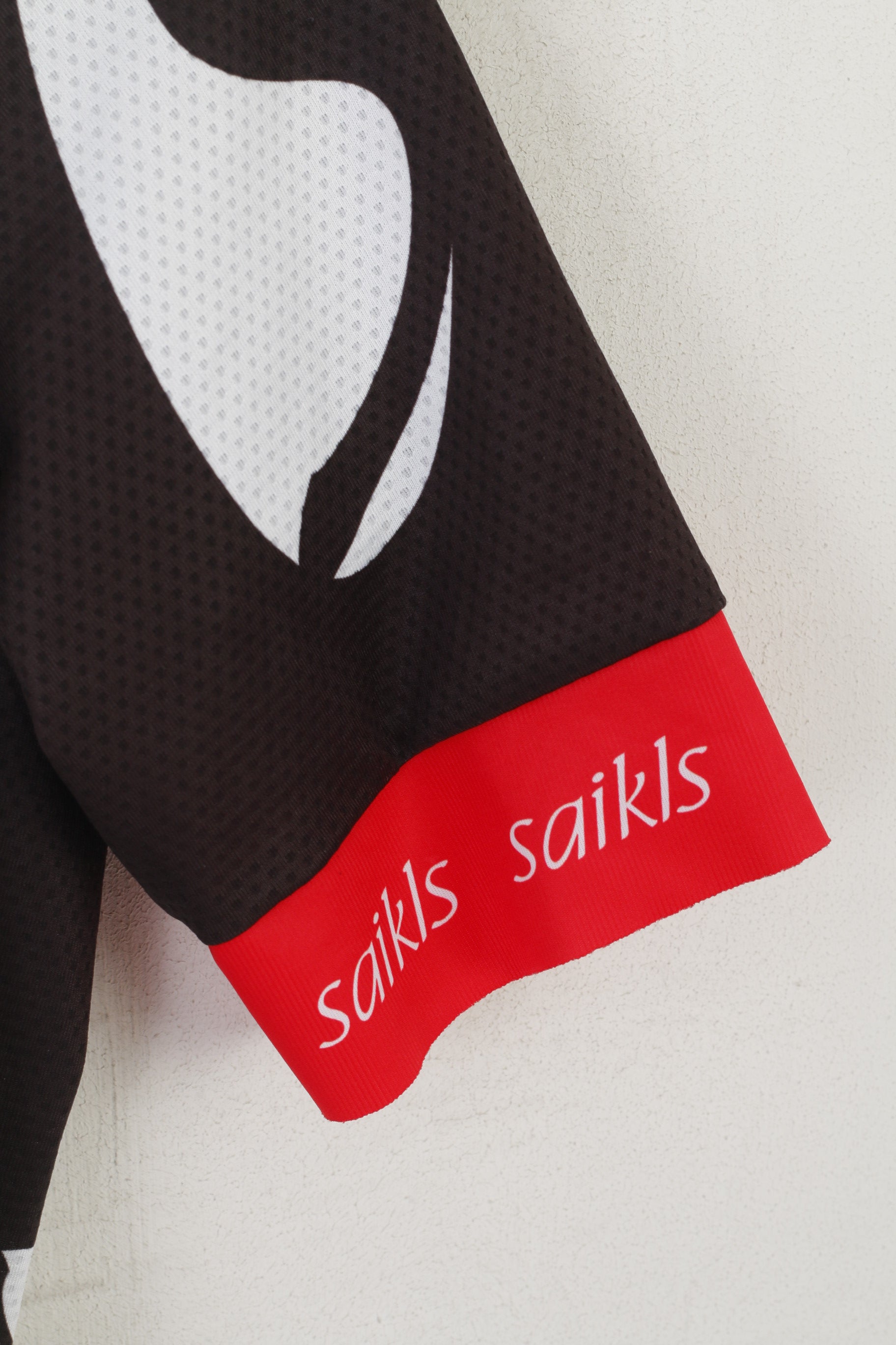 Saikls hommes M chemise de cyclisme noir fermeture éclair complète vêtements de sport vêtements de vélo Mazda haut en jersey