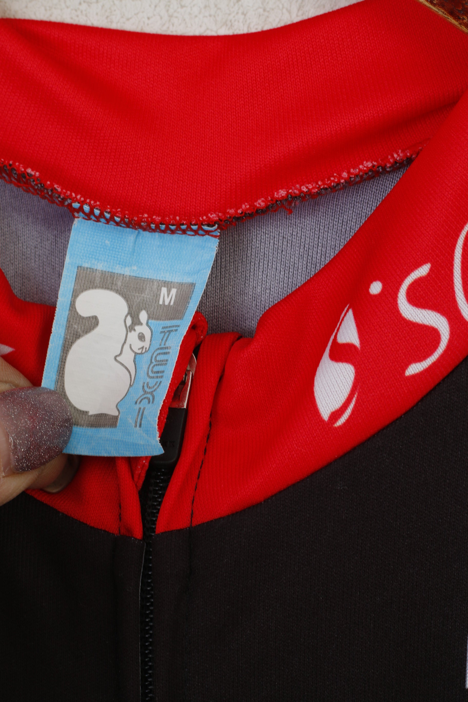 Saikls hommes M chemise de cyclisme noir fermeture éclair complète vêtements de sport vêtements de vélo Mazda haut en jersey