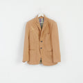 As 7 Th Lum Giacca da uomo 40 S Blazer in misto lino beige ricamato
