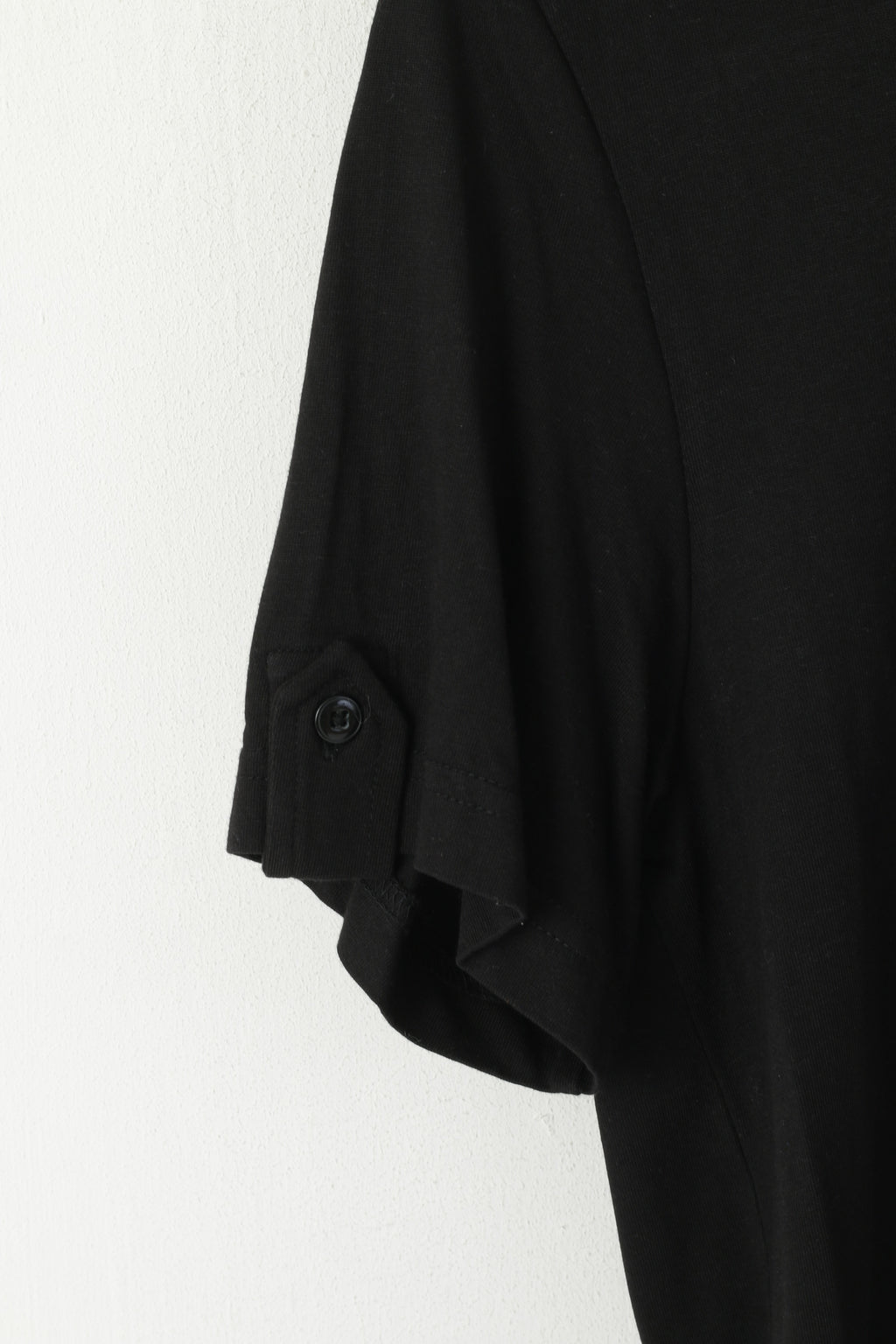 Kenneth Cole New York Hommes M Chemise décontractée Noir Coton Modal Boutonné Haut Uni