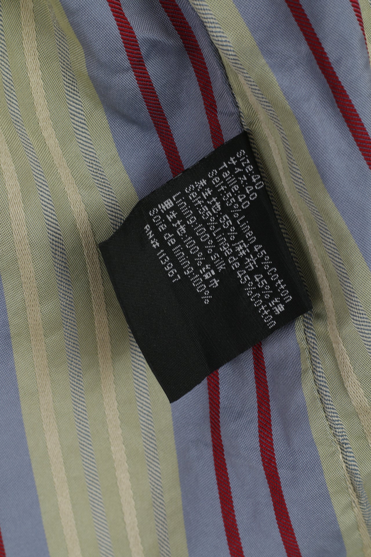 As 7 Th Lum Mens 40 S Blazer Beige Linen Cotton Blend Emroidered Jacket