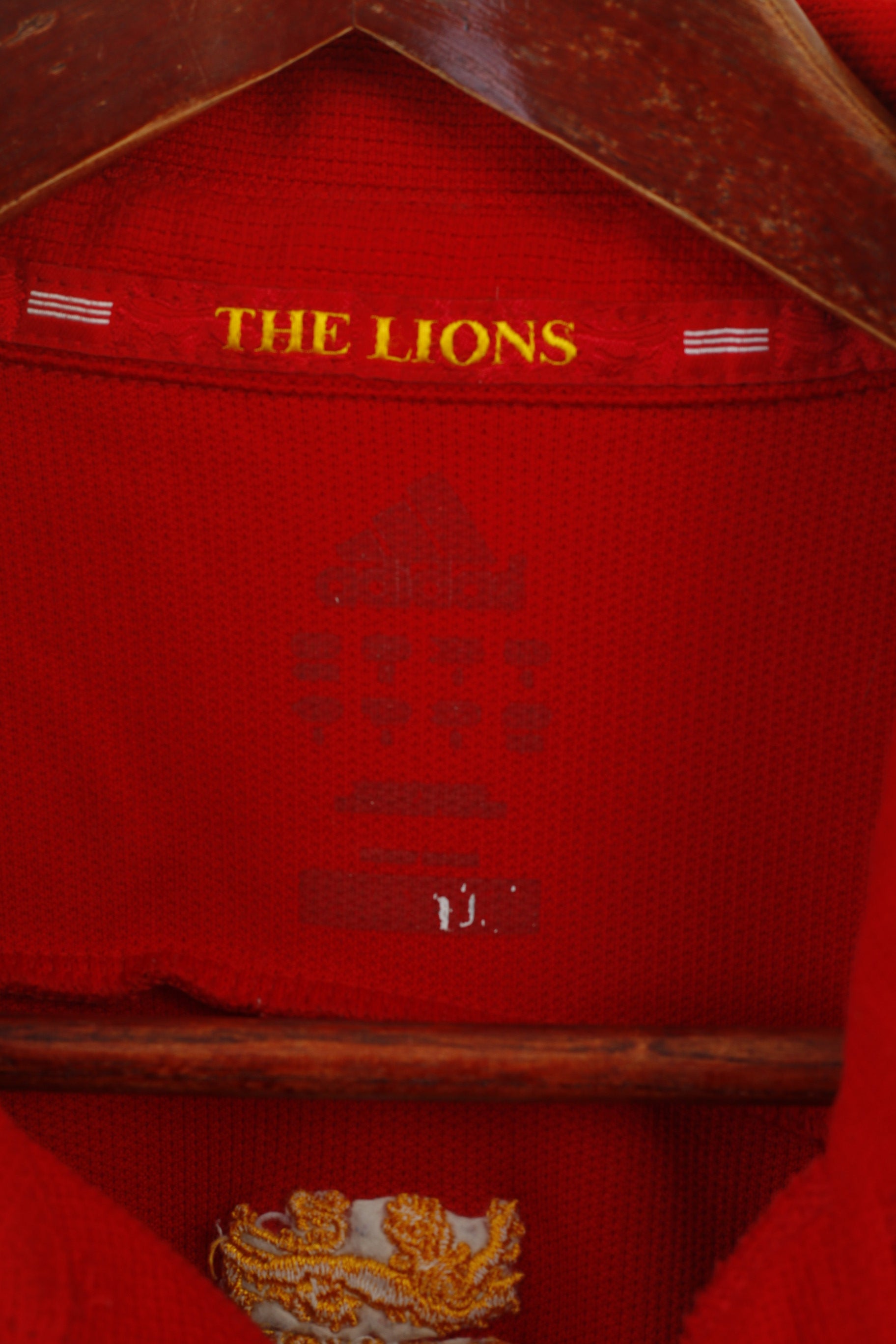 Adidas Hommes M Chemise Rouge Les Lions Afrique du Sud 2009 Rugby Jersey Sport Top