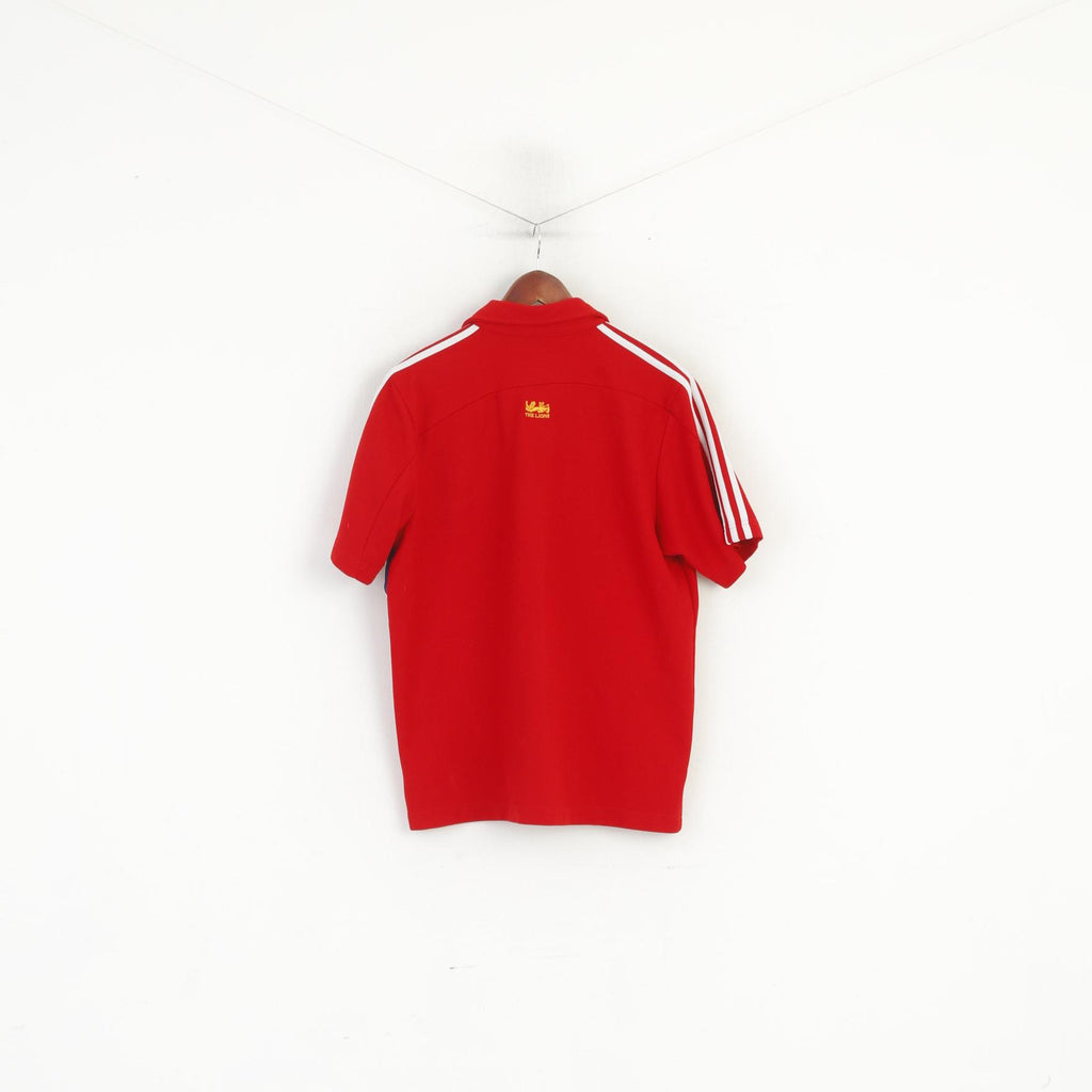 Adidas Hommes M Chemise Rouge Les Lions Afrique du Sud 2009 Rugby Jersey Sport Top
