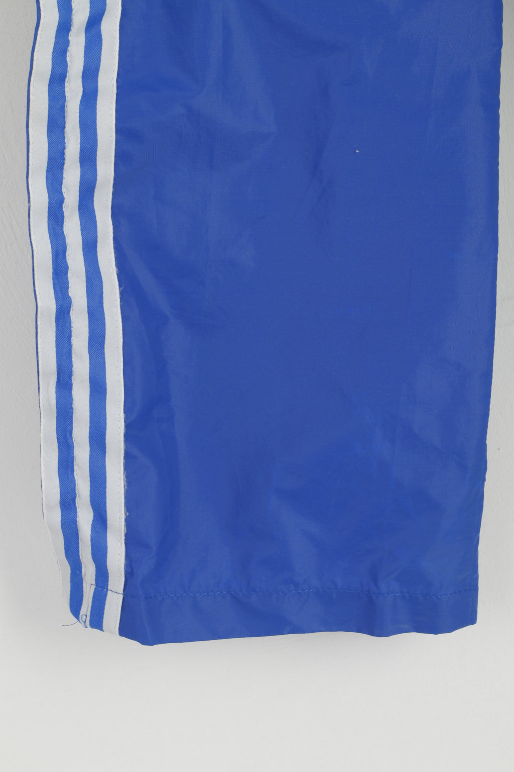 Adidas Youth 14 Age Trousers Blue 100% Nylon Waterproof Zip Leg Bottoms