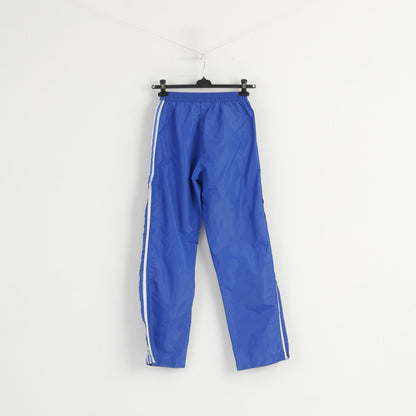 Pantaloni Adidas Youth 14 Age Blu 100% nylon impermeabile con cerniera