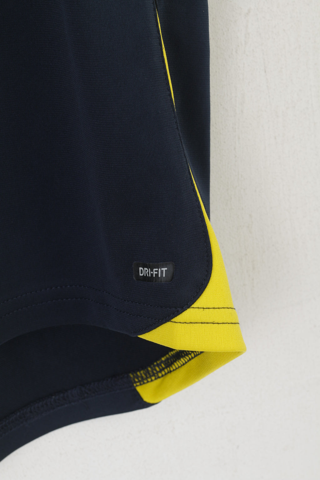 Nike Men L 183 Shirt Navy Dri-Fit Football Training Sportswear Jersey Vintage Top