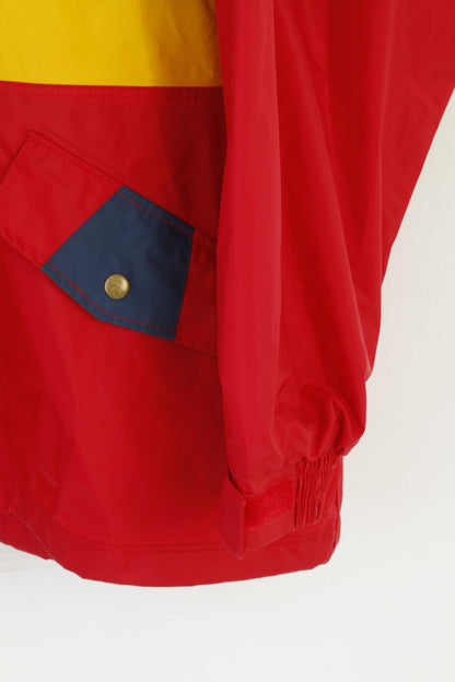 Sport Classic Men XL Jacket Red Vintage Nylon Waterproof Hooded American Concept Top