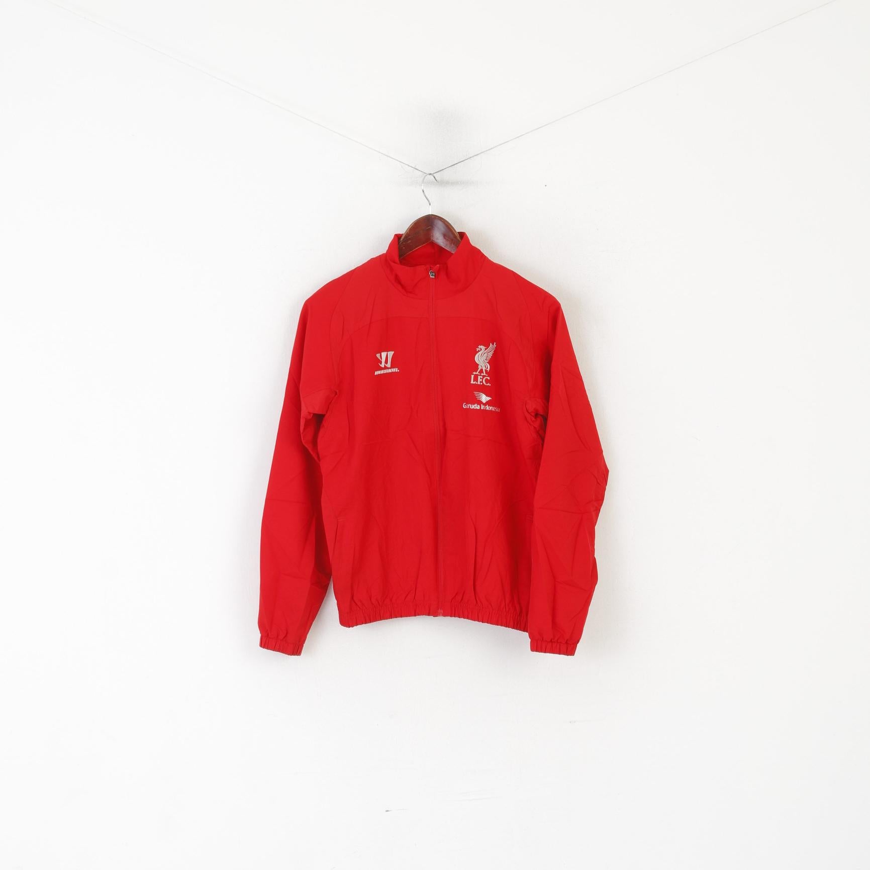 Warrior Boys 10-12 Age Veste Rouge Zippé Liverpool Football Club Haut Léger