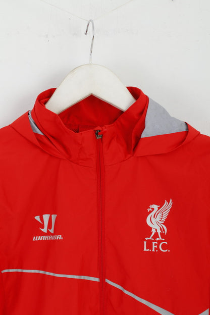 Warrior Boys MB 134 Jacket Red LFC Liverpool Football Hooded Zip Up Top