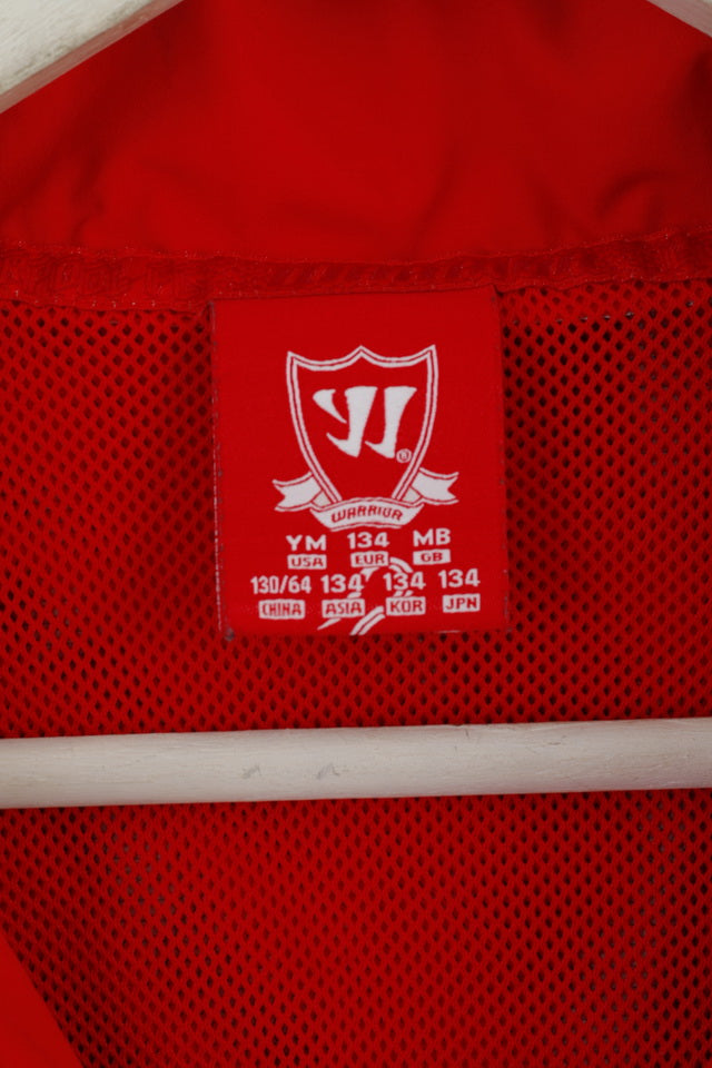 Warrior Boys MB 134 Jacket Red LFC Liverpool Football Hooded Zip Up Top