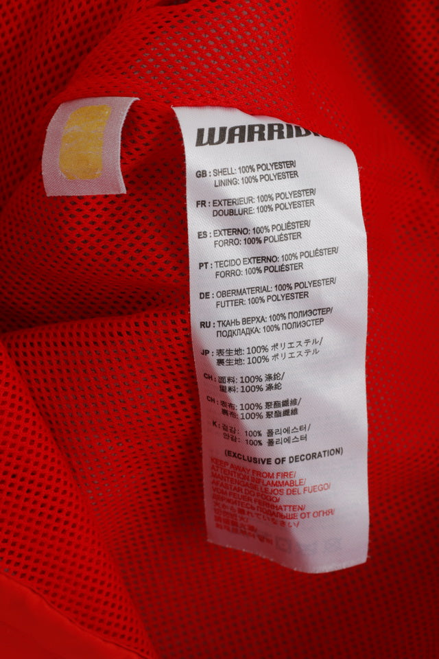 Warrior Boys MB 134 Jacket Red LFC Liverpool Football Hooded Zip Up Top