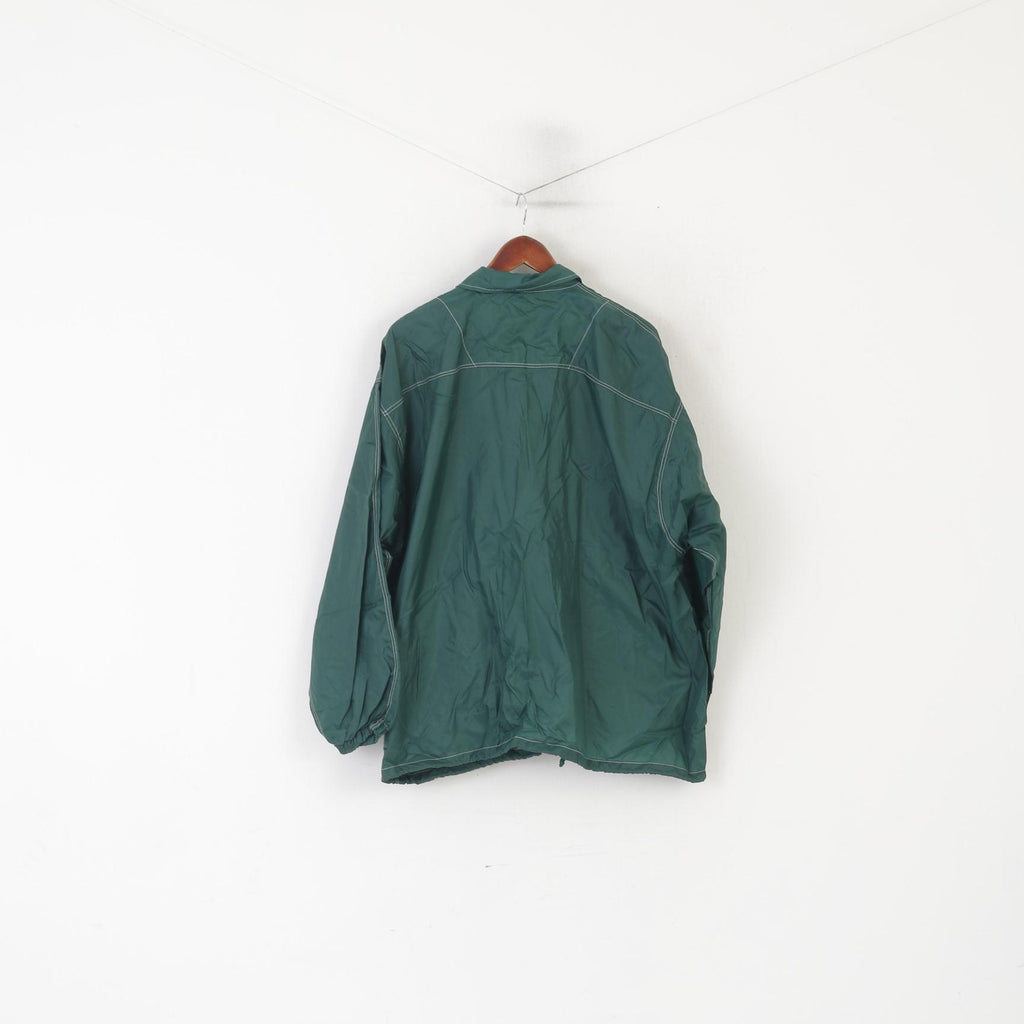 Pro Life Vienna Giacca da uomo M in nylon verde impermeabile vintage da baseball Diamond Star Top
