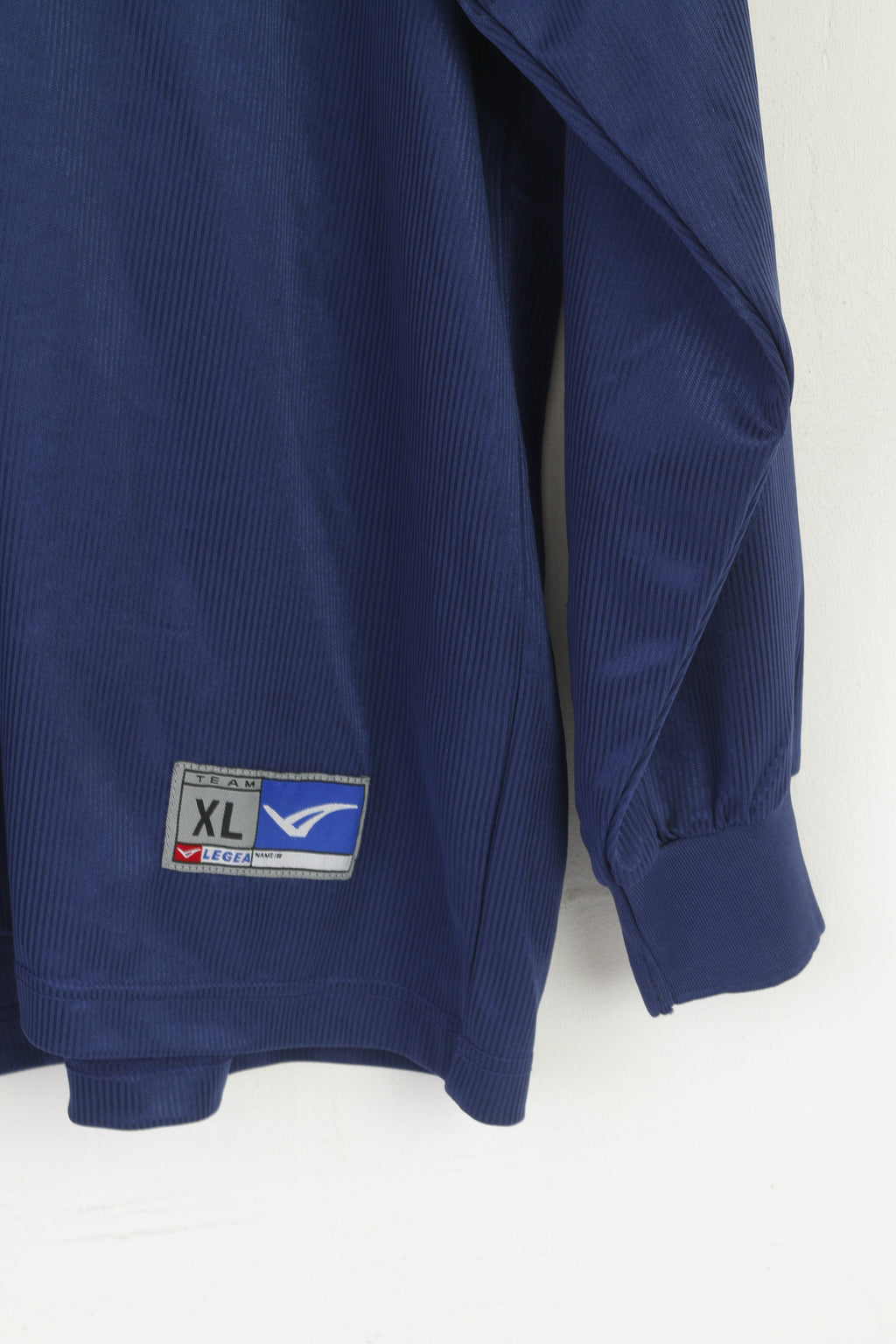 Polo Legea da uomo XL Navy Vintage Technical Sportswear Manica lunga Keep Running Top