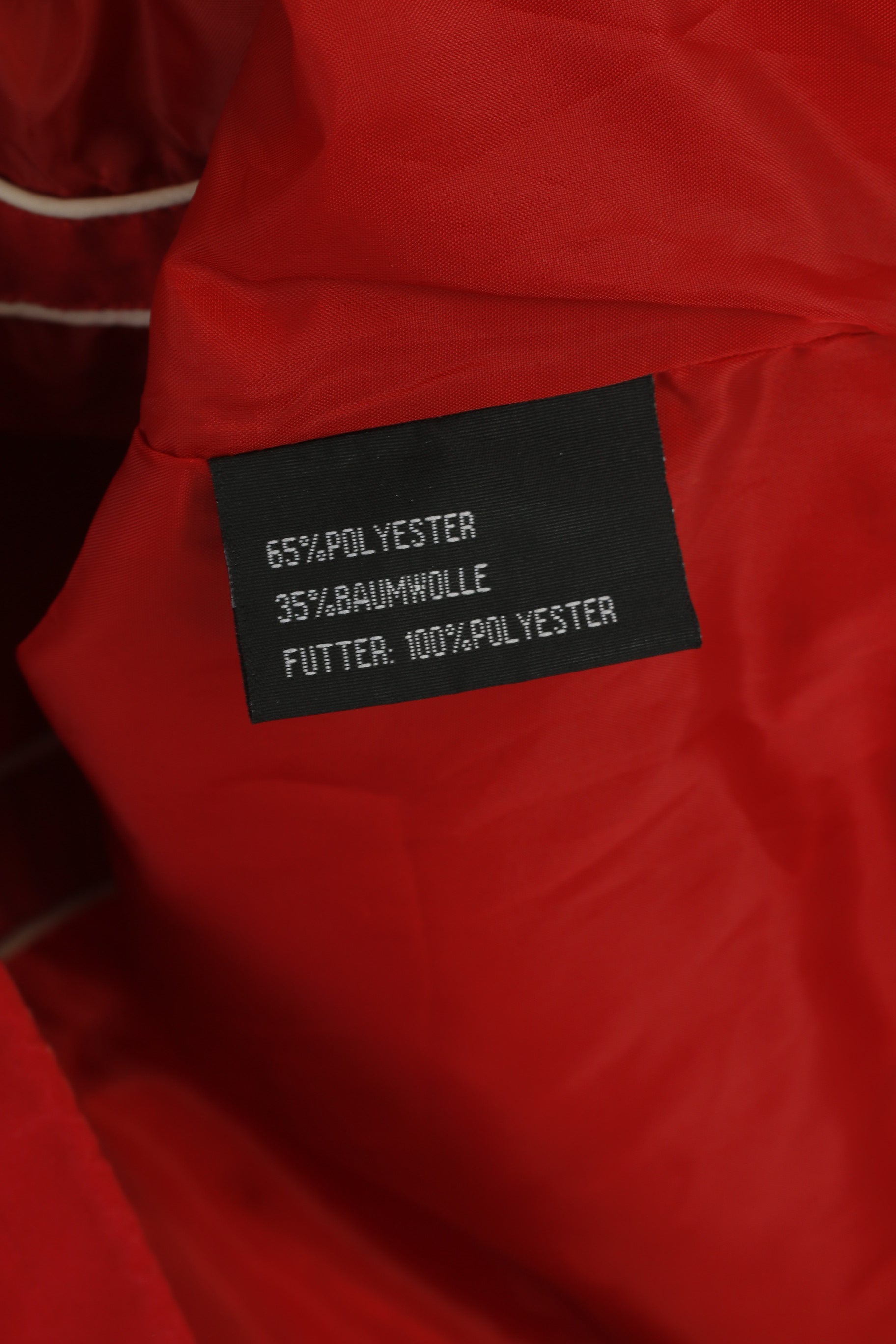 Le Frog Casual Men L Jacket Red Lightweight Full Zip Design Classic Top