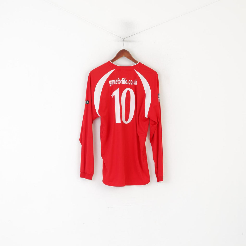 Prostar STFC Hommes L Chemise À Manches Longues Rouge Angleterre Swindon Town Football Club Jersey