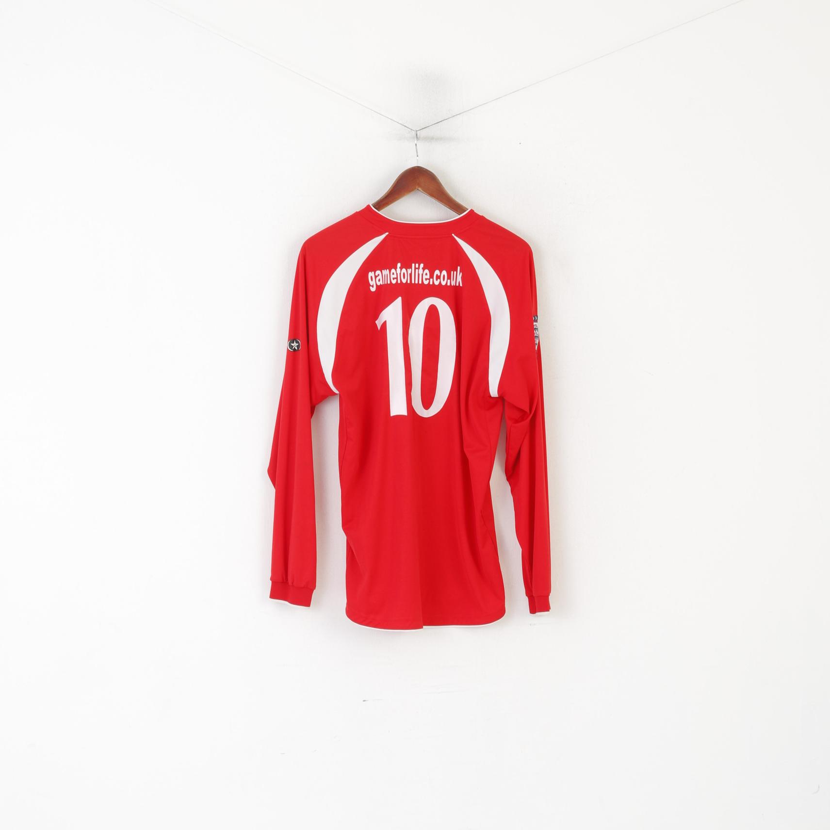 Prostar STFC Hommes L Chemise À Manches Longues Rouge Angleterre Swindon Town Football Club Jersey