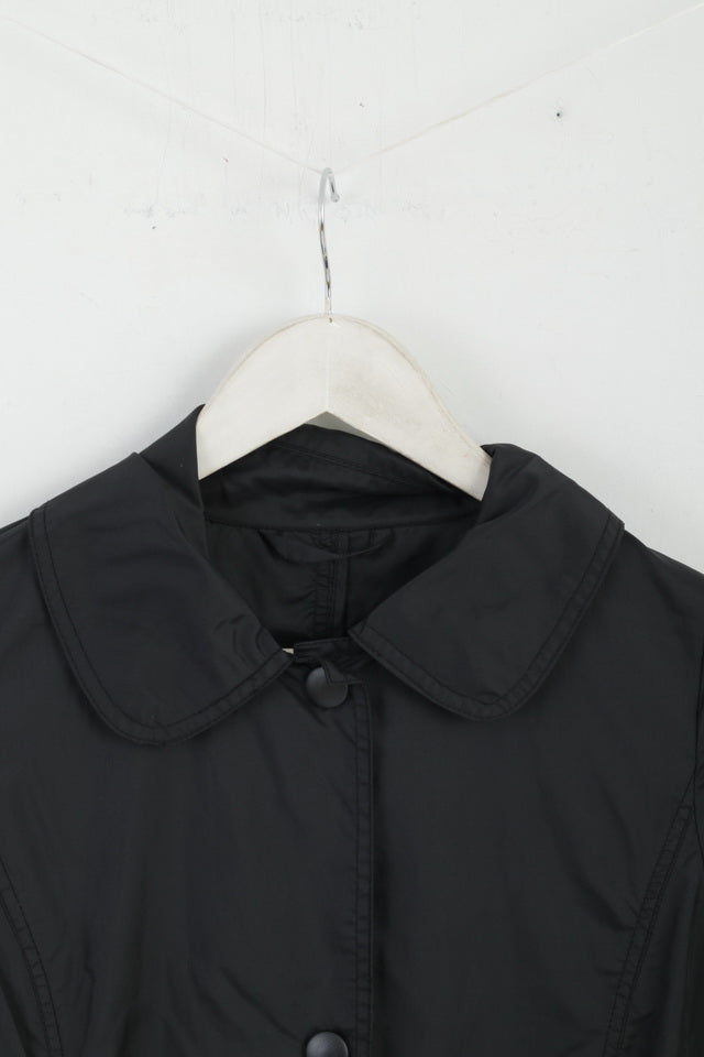 New Look Combinations Womens 38 10 S Coat Black Nylon Lightweight Top