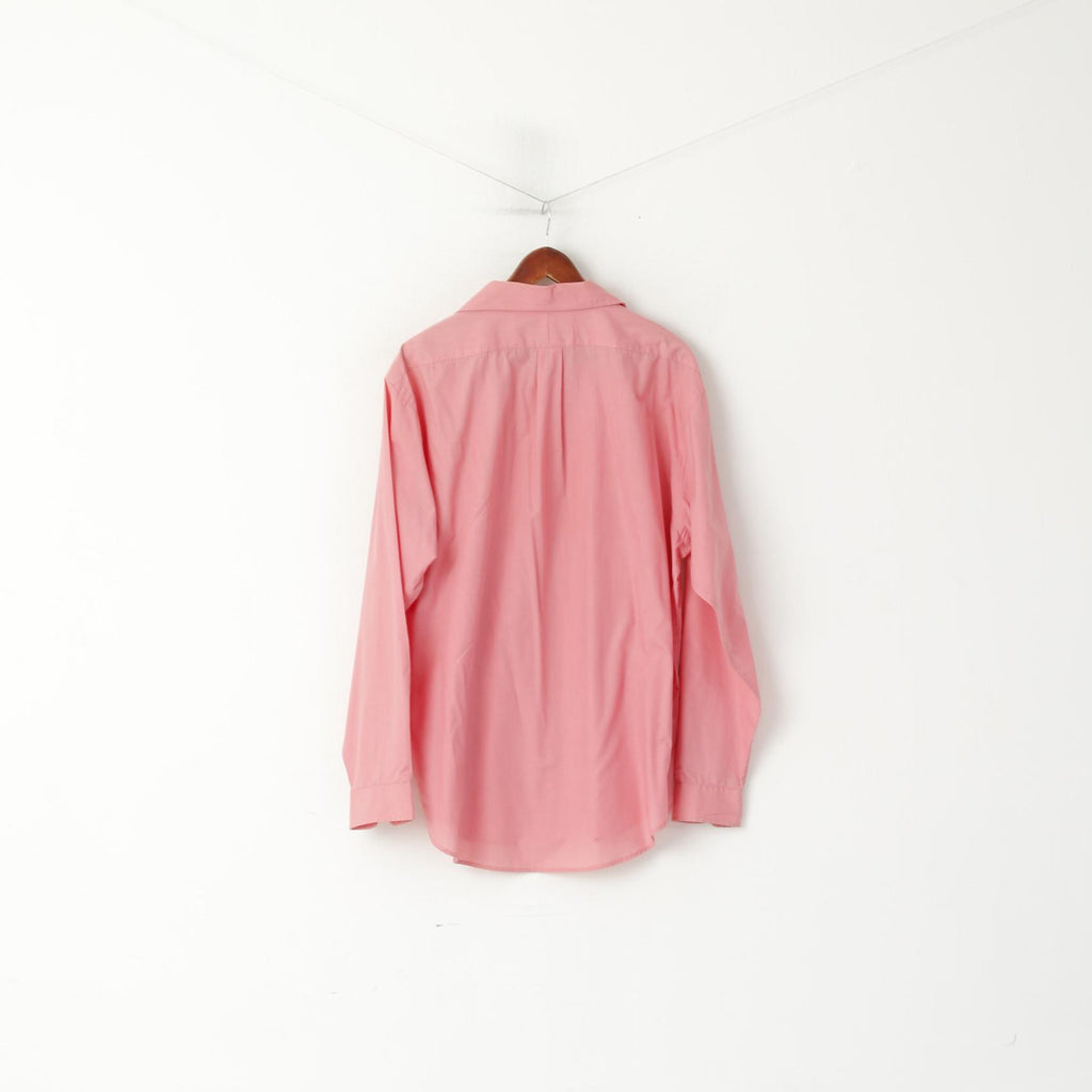 Polo By Ralph Lauren Men 16.5 XL Casual Shirt Pink Cotton Yarmouth Long Sleeve Top