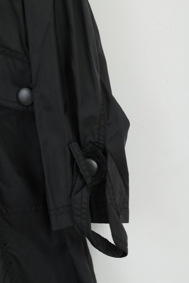 New Look Combinations Womens 38 10 S Coat Black Nylon Lightweight Top