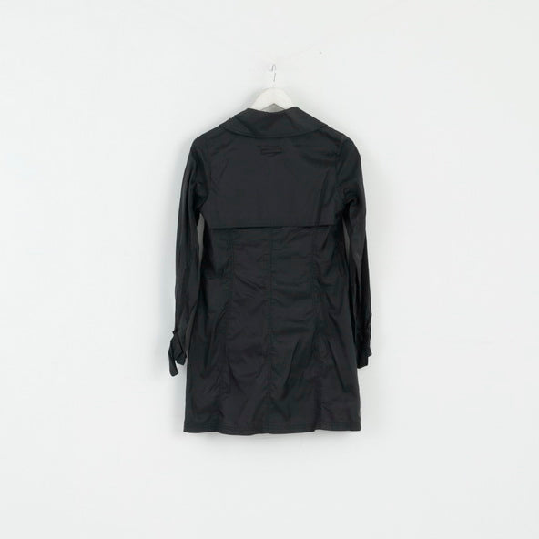 New Look Combinations Womens 38 10 S Coat Black Nylon Lightweight Top