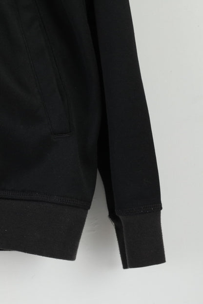 Reebok Classic Mens M Sweatshirt Black Vintage Shiny Activewear Top
