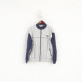 Giacca Le Coq Sportif da uomo L grigia, abbigliamento sportivo vintage, top da allenamento leggero con cerniera