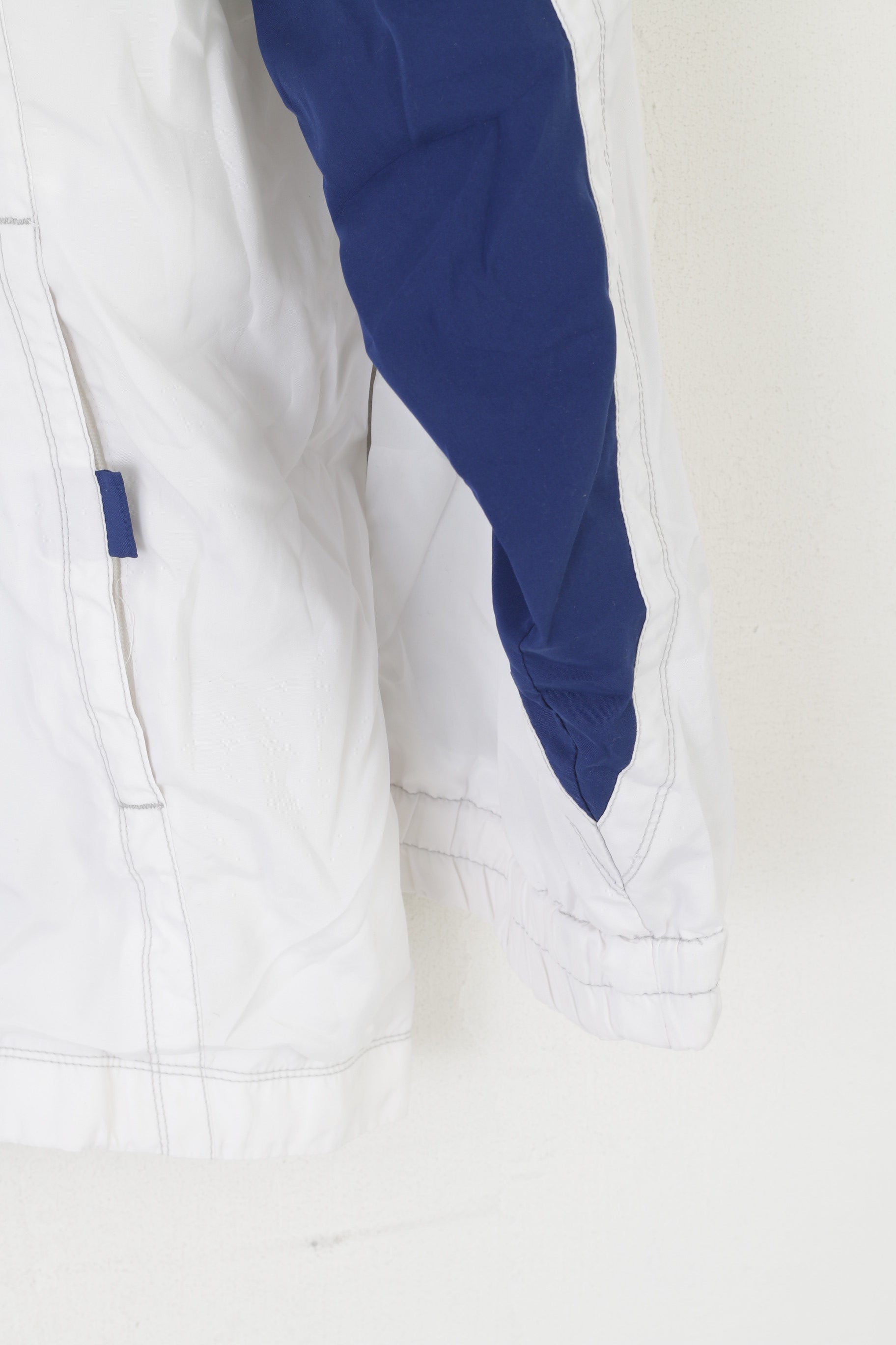 Giacca Reebok Donna M 14 Bianca Vintage Sportswear Top sportivo con cerniera intera