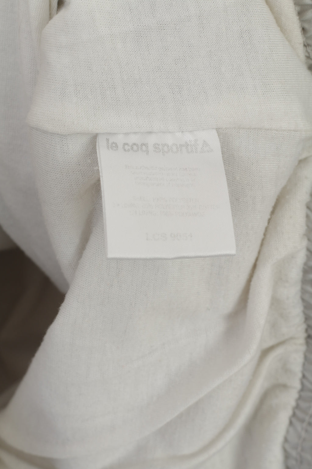 Le Coq Sportif Men L Jacket Grey Vintage Sportswear Zip Up Lightweight Training Top