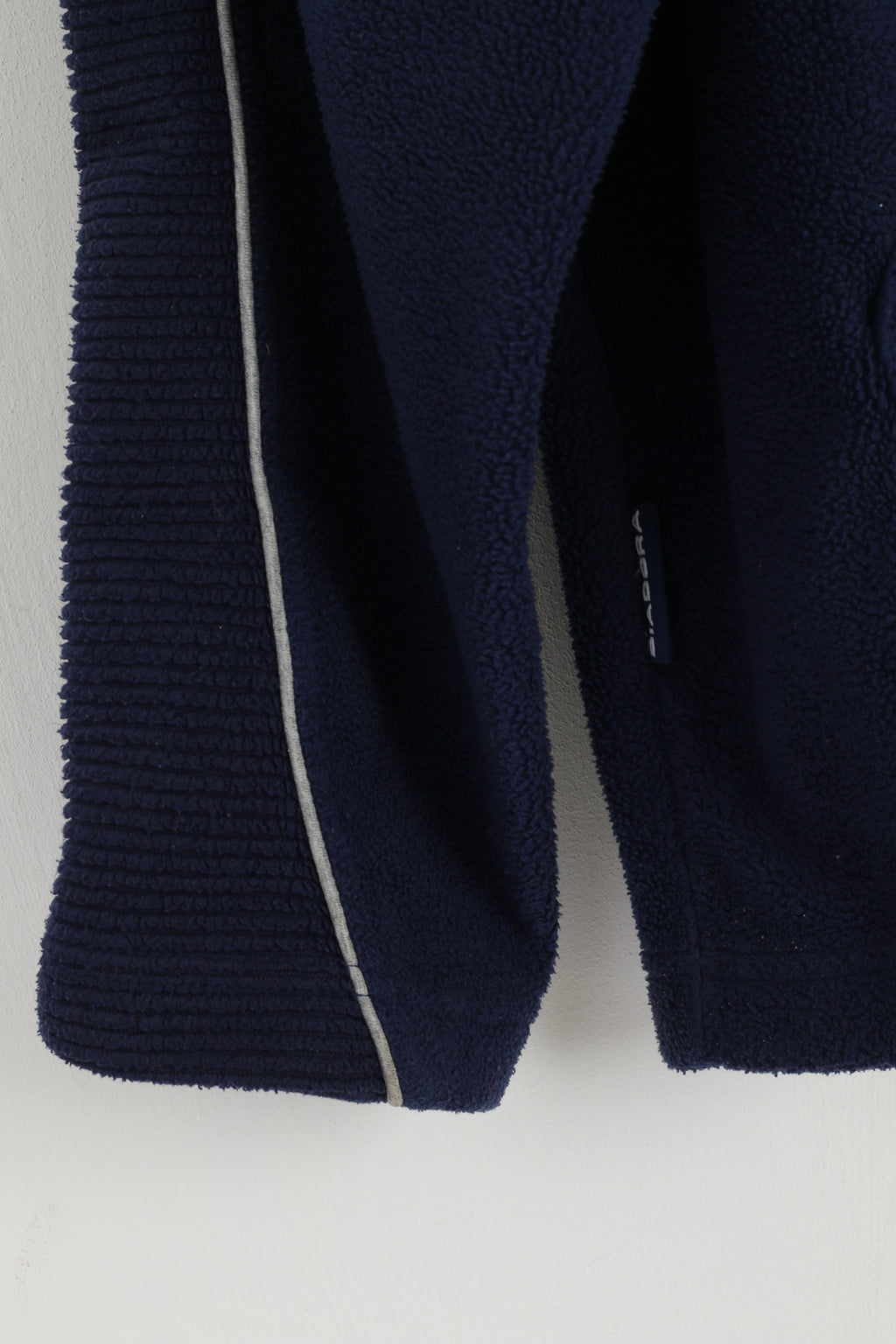 Diadora Men XL Fleece Top Navy Sport Hooded Pullover Kangaroo Pocket Sweatshirt