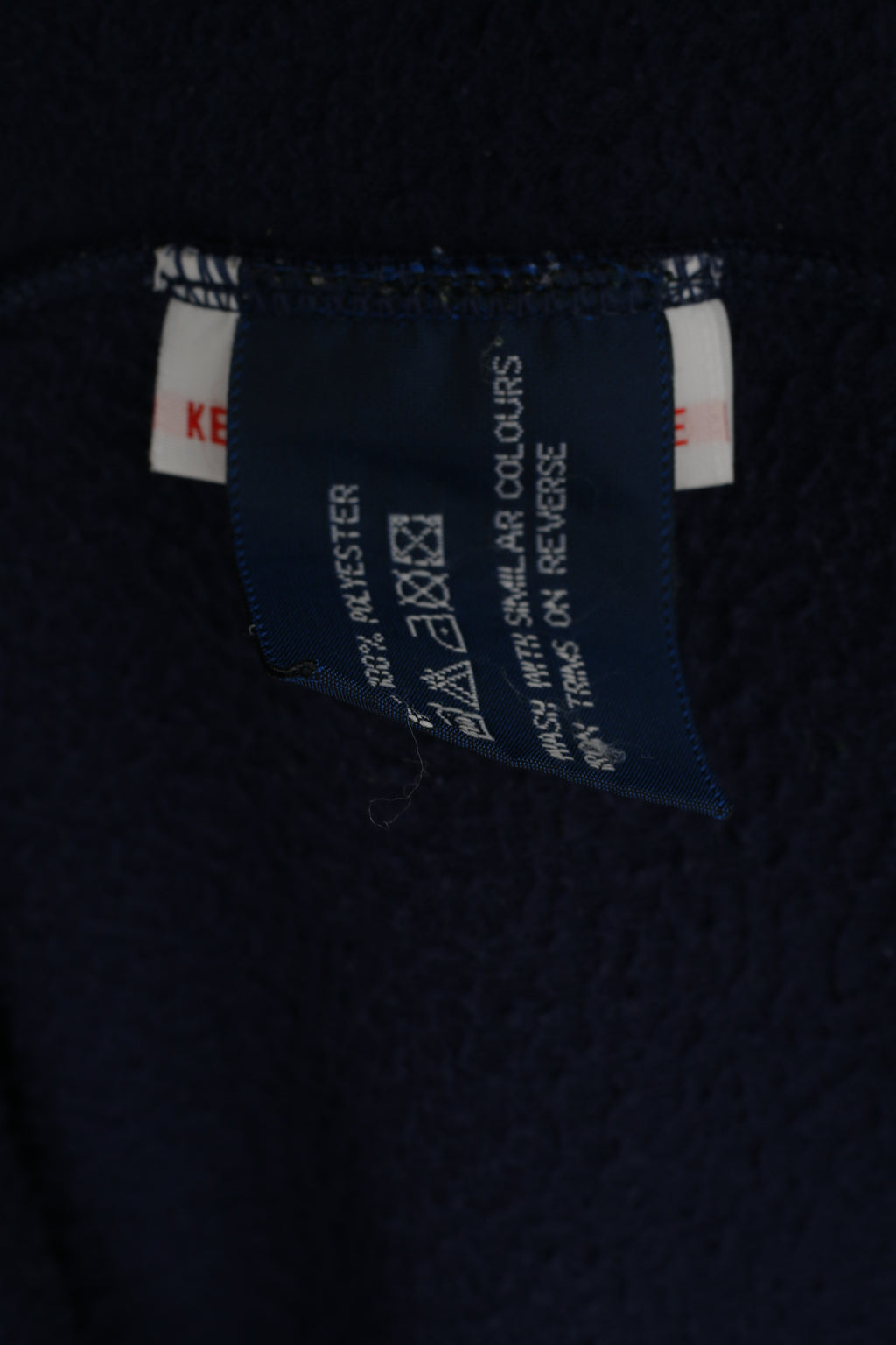 Diadora Men XL Fleece Top Navy Sport Hooded Pullover Kangaroo Pocket Sweatshirt