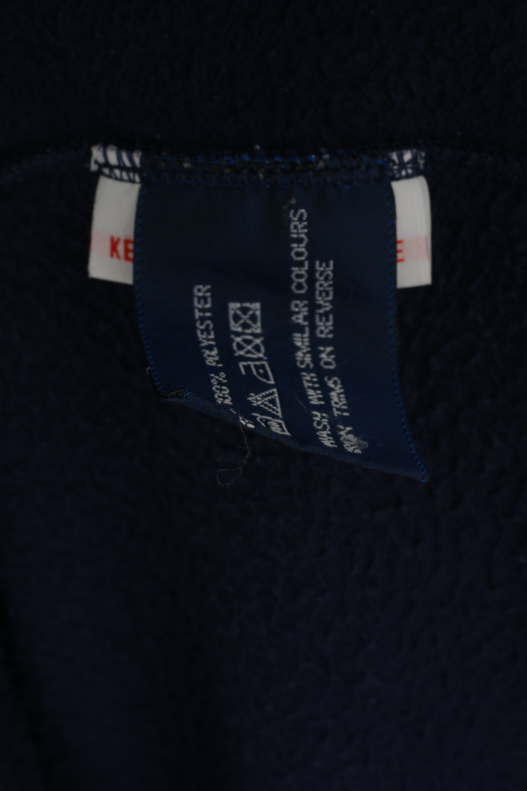 Diadora Men XL Fleece Top Navy Sport Hooded Pullover Kangaroo Pocket Sweatshirt