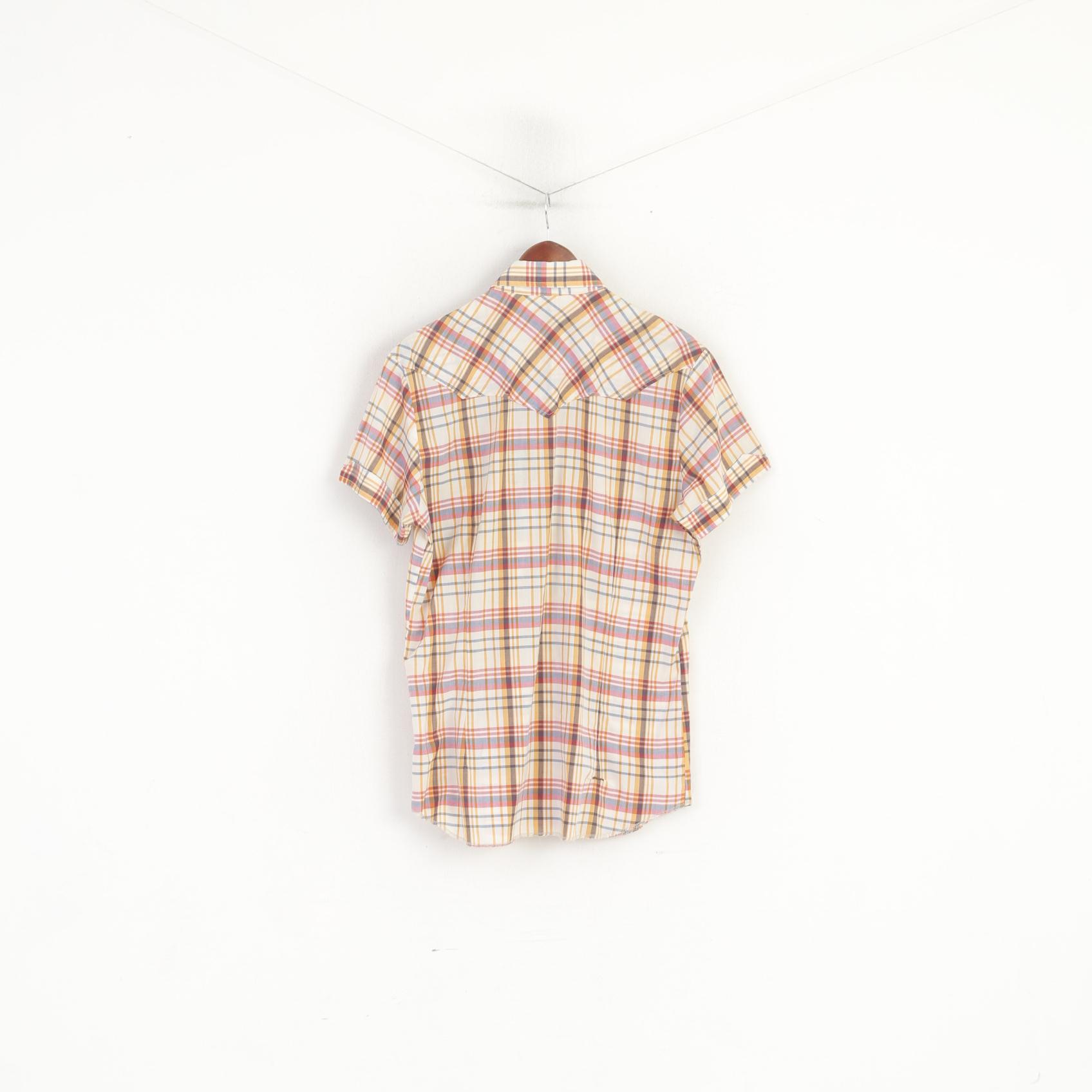 G-Star Raw Men XL (L) Chemise décontractée Multicolore Check Cotton Snap Pocket Slim Fit Top