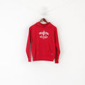 Majestic Boys L 10-14 Age Sweatshirt Red Philadelphia 2009 Play Off Hoodie Top