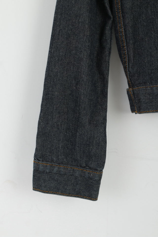 DKNY Jeans Donna M Giacca Jeans classico in cotone denim blu scuro